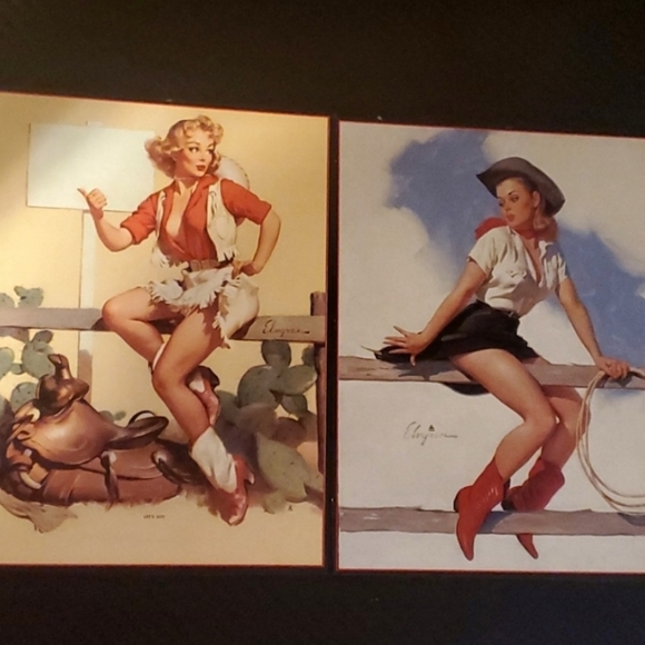 Brown & Bigelow Other - Vintage Cowgirl pin-up pictures by Elvgren